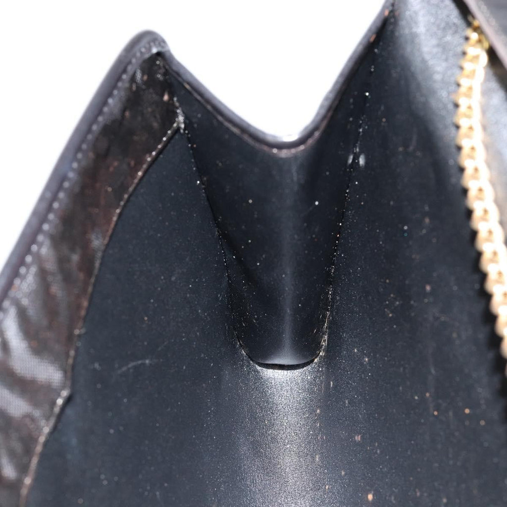 Christian Dior Vintage Cd Chain Flap Shoulder Bag Diorissimo Canvas Black Nylon Shoulder Bag Bag (Pre-Owned)