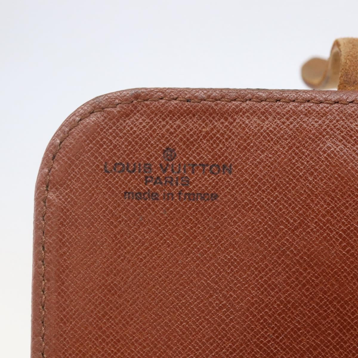 Louis Vuitton Cartouchiere Handbag Monogram Canvas Brown Canvas Shoulder Bag