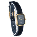 Chanel Premiere Velours Mini Quartz Watch Titanium With Yellow Gold And Velvet Rubber With Diamond Dial Watch