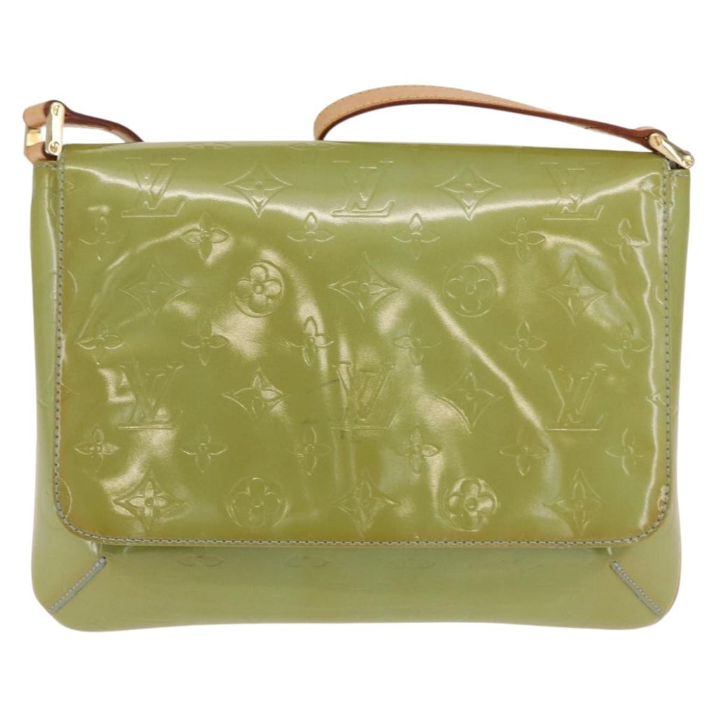 Louis Vuitton Thompson Street Handbag Monogram Vernis Green Patent_Leather Shoulder Bag