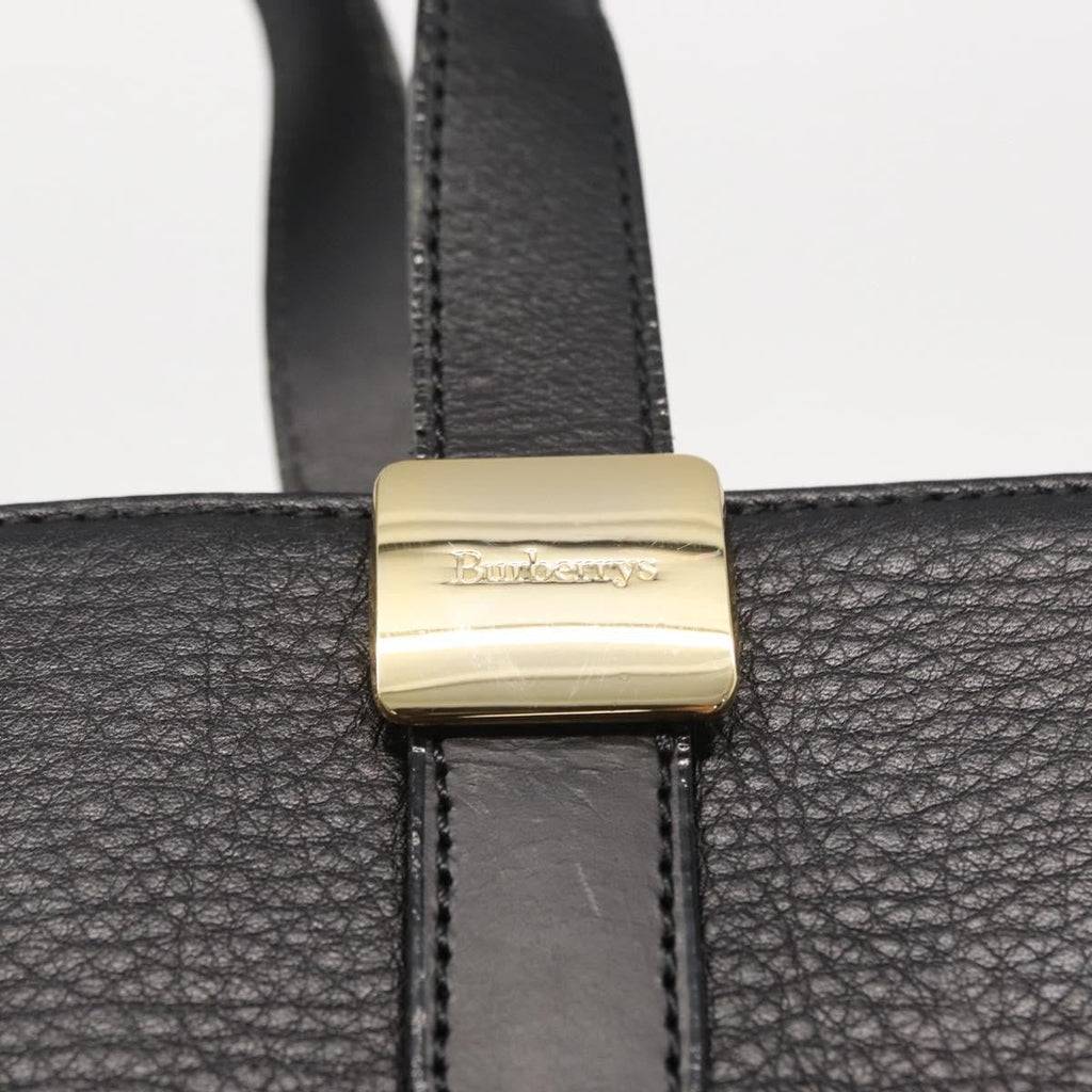 Burberry Vintage Handbag Leather Black Leather Handbag