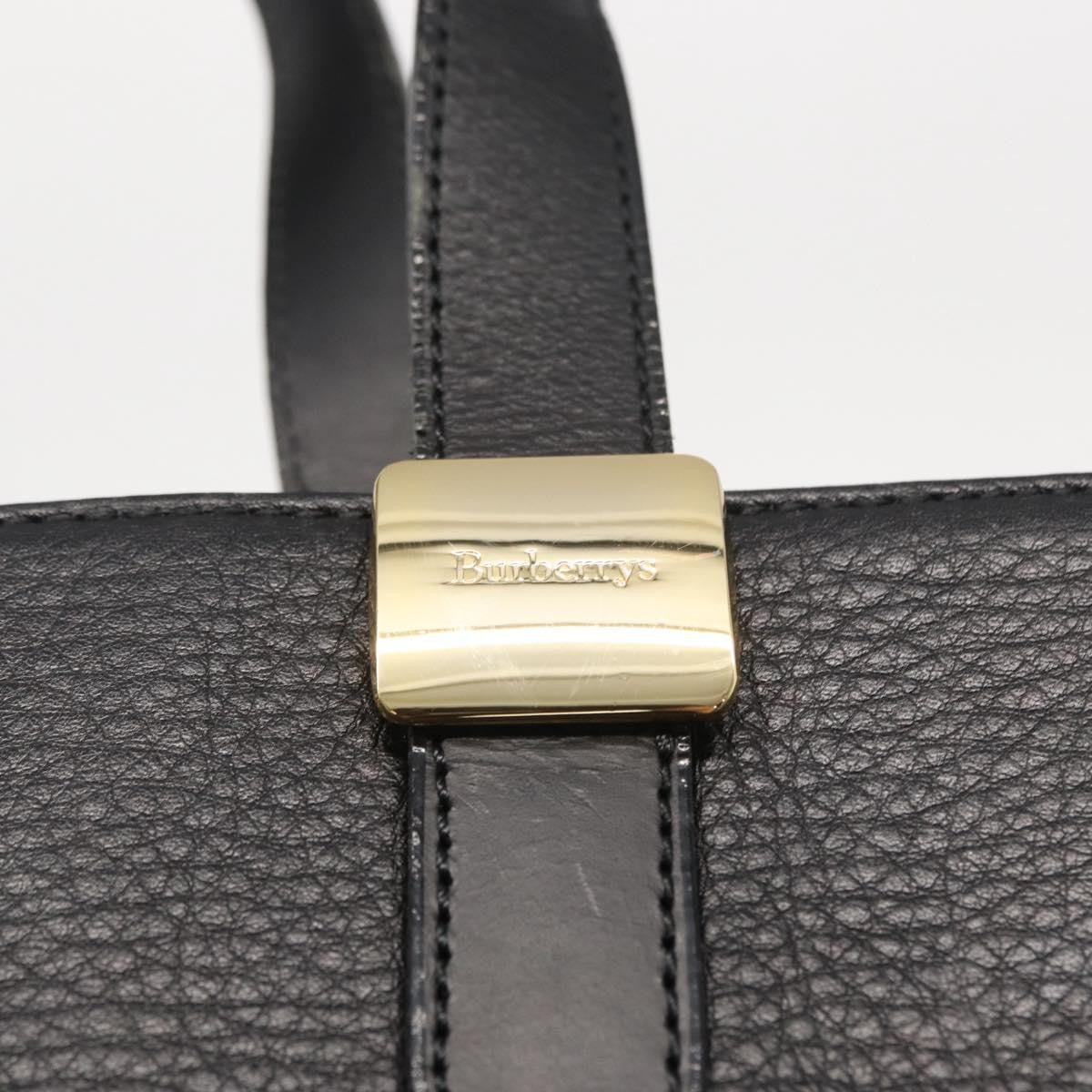 Burberry Vintage Handbag Leather Black Leather Handbag