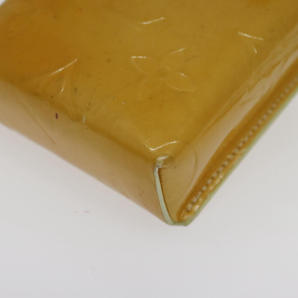 Louis Vuitton Walker Wallet Monogram Vernis Yellow Patent_Leather Clutche & Pouche Bag