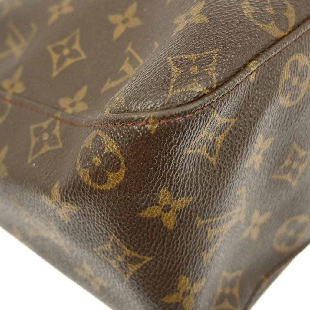 Louis Vuitton Monogram Looping Handbag Monogram Canvas Brown Canvas Shoulder Bag