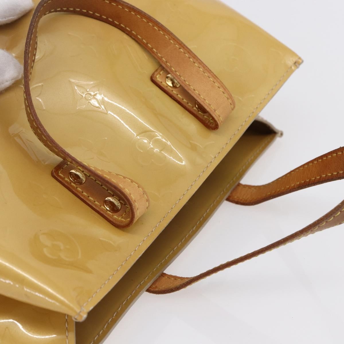 Louis Vuitton Reade Handbag Monogram Vernis Beige Patent_Leather Handbag