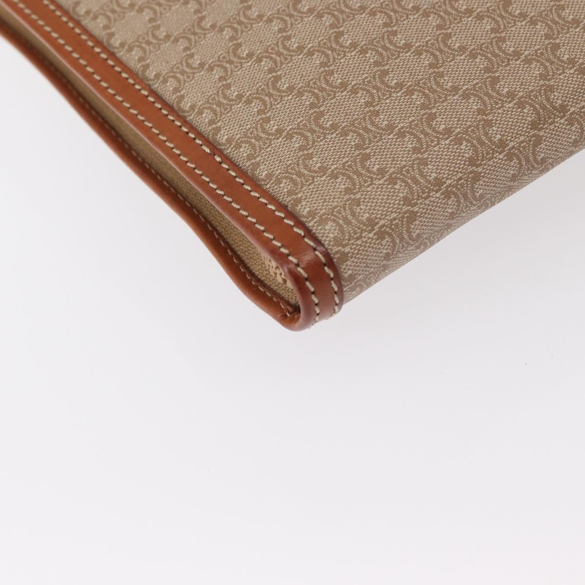 Celine Macadam Pochette Clutch Beige Pvc Clutche & Pouche Bag