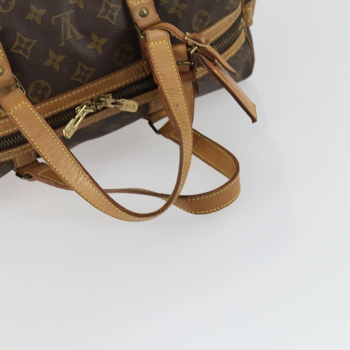 Louis Vuitton Sac Souple Handbag Monogram Canvas Brown Canvas Travel Bag
