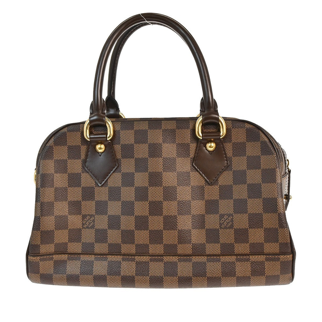 Louis Vuitton Duomo Boston Bag Damier Brown Canvas Handbag