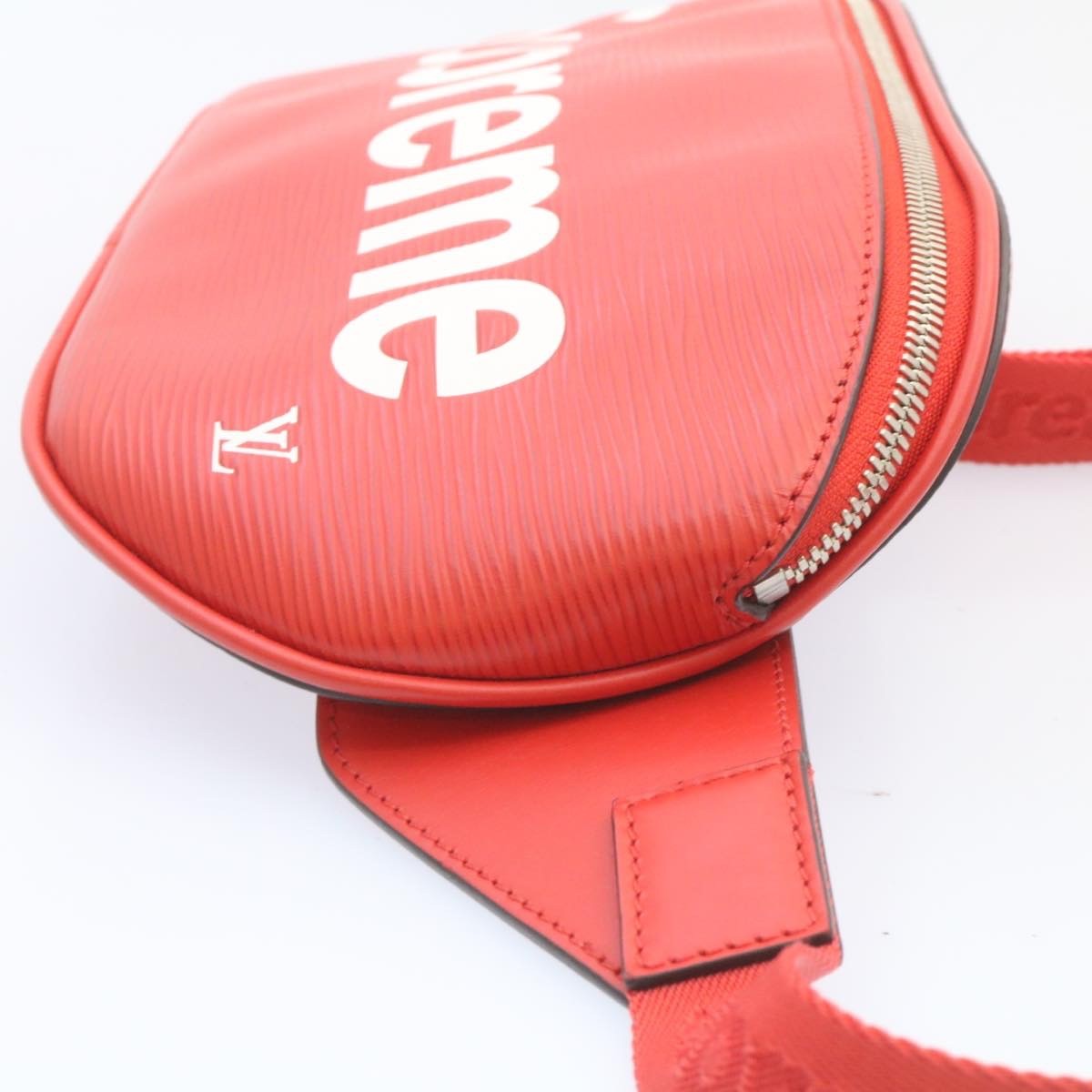 Louis Vuitton Louis Vuitton X Supreme Waist Bag Epi Leather Red Leather Bag