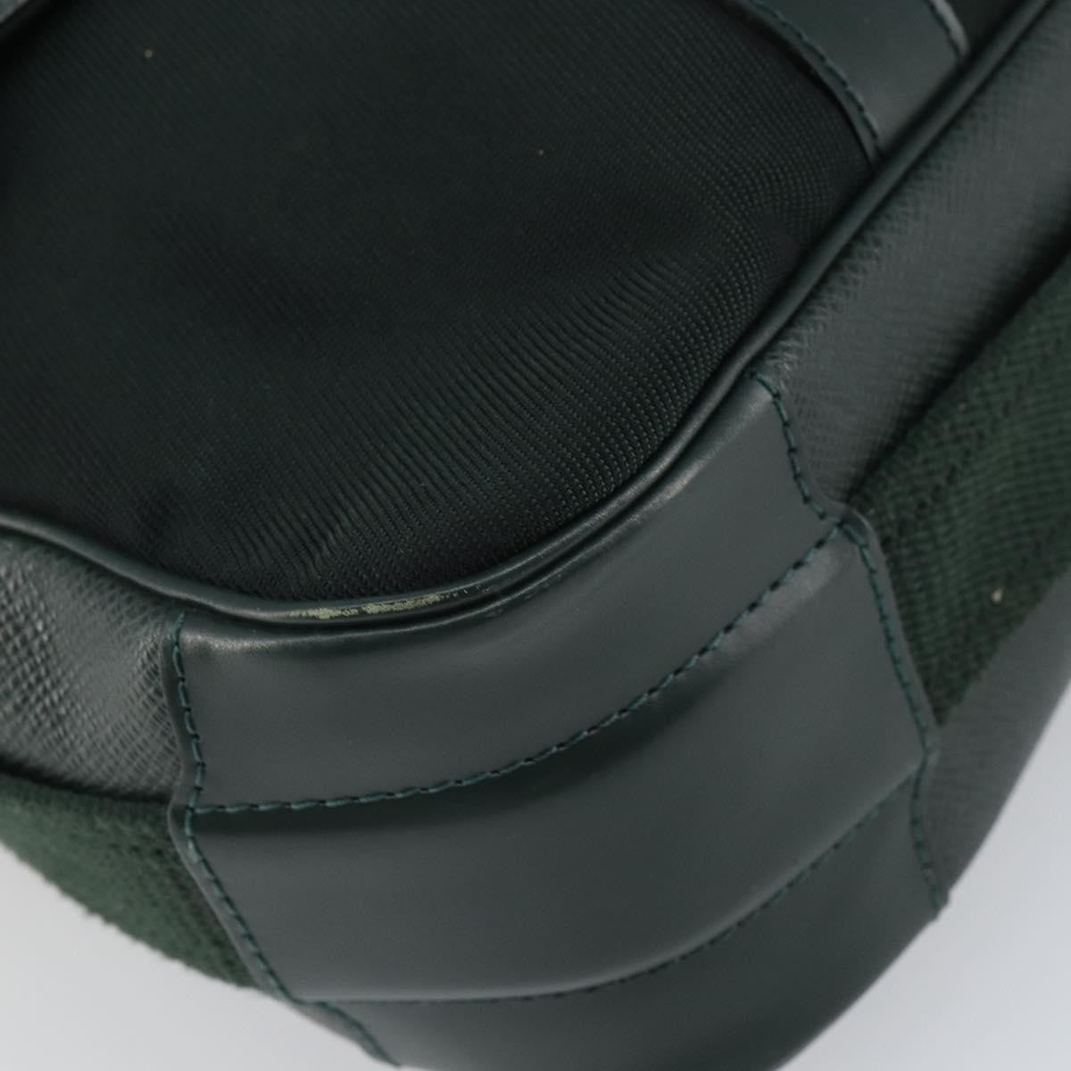 Louis Vuitton Dersou Bag Taiga Leather And Canvas Green Leather Shoulder Bag