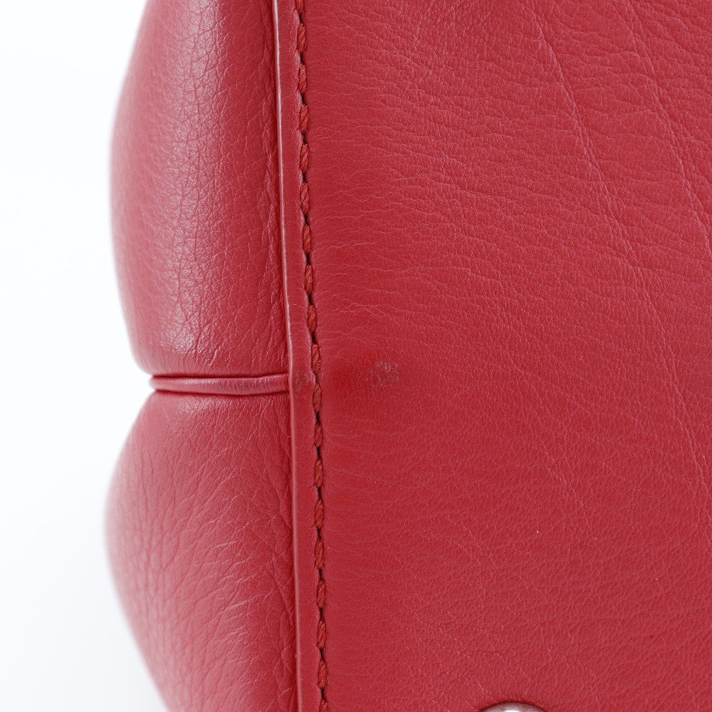 Fendi 2Jours Bag Leather Red Calfskin Tote Bag Bag