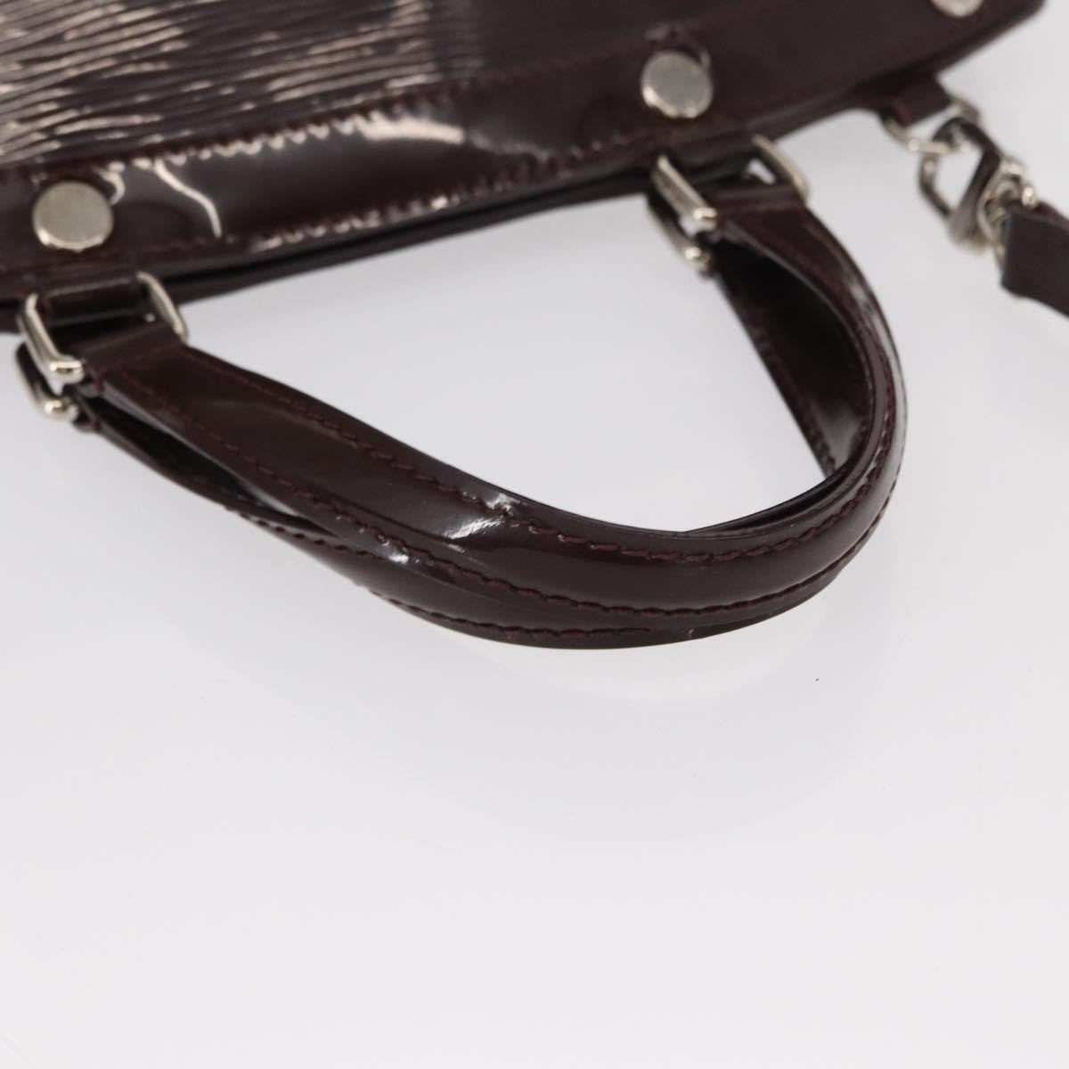 Louis Vuitton Brea Handbag Electric Epi Leather Purple Leather Handbag