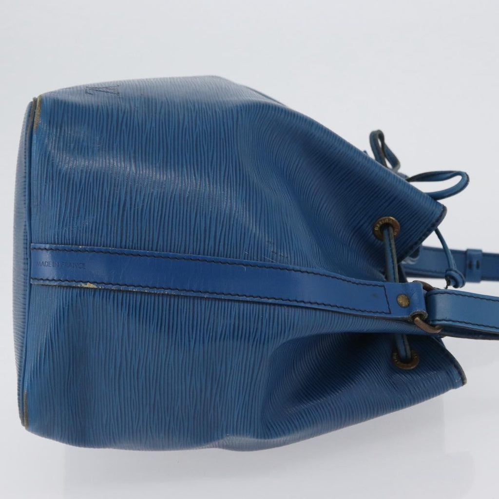 Louis Vuitton Petit Noe Nm Handbag Epi Leather Blue Leather Shoulder Bag