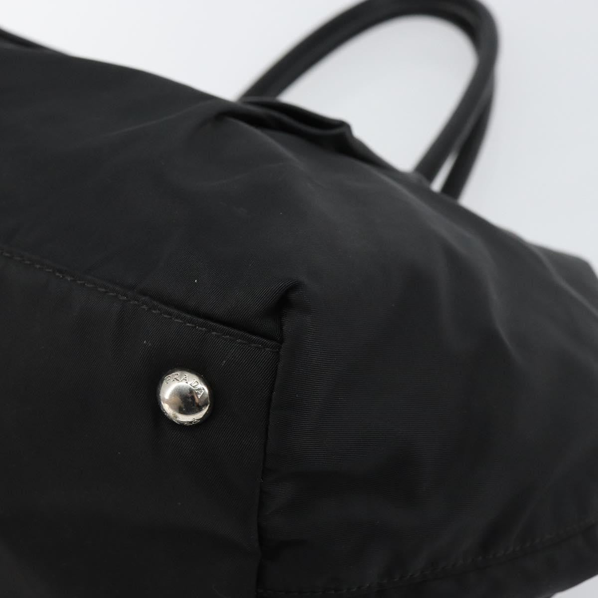 Prada Bow Tote Tessuto With Leather Black Nylon Tote Bag Bag
