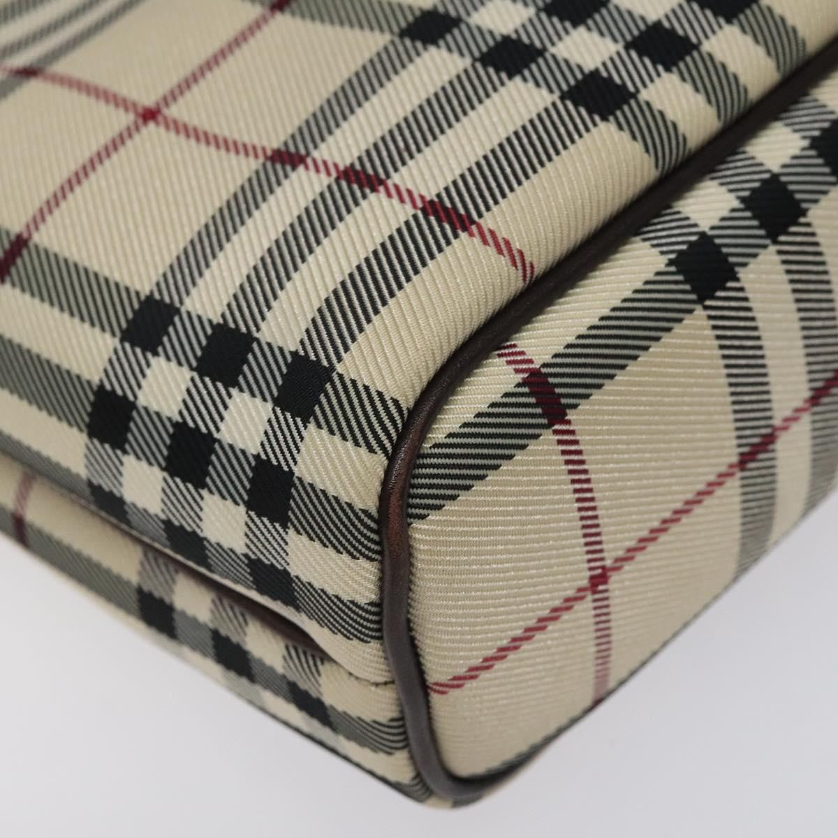 Burberry Nova Check Handbag Nova Check Canvas And Leather Beige Canvas Handbag