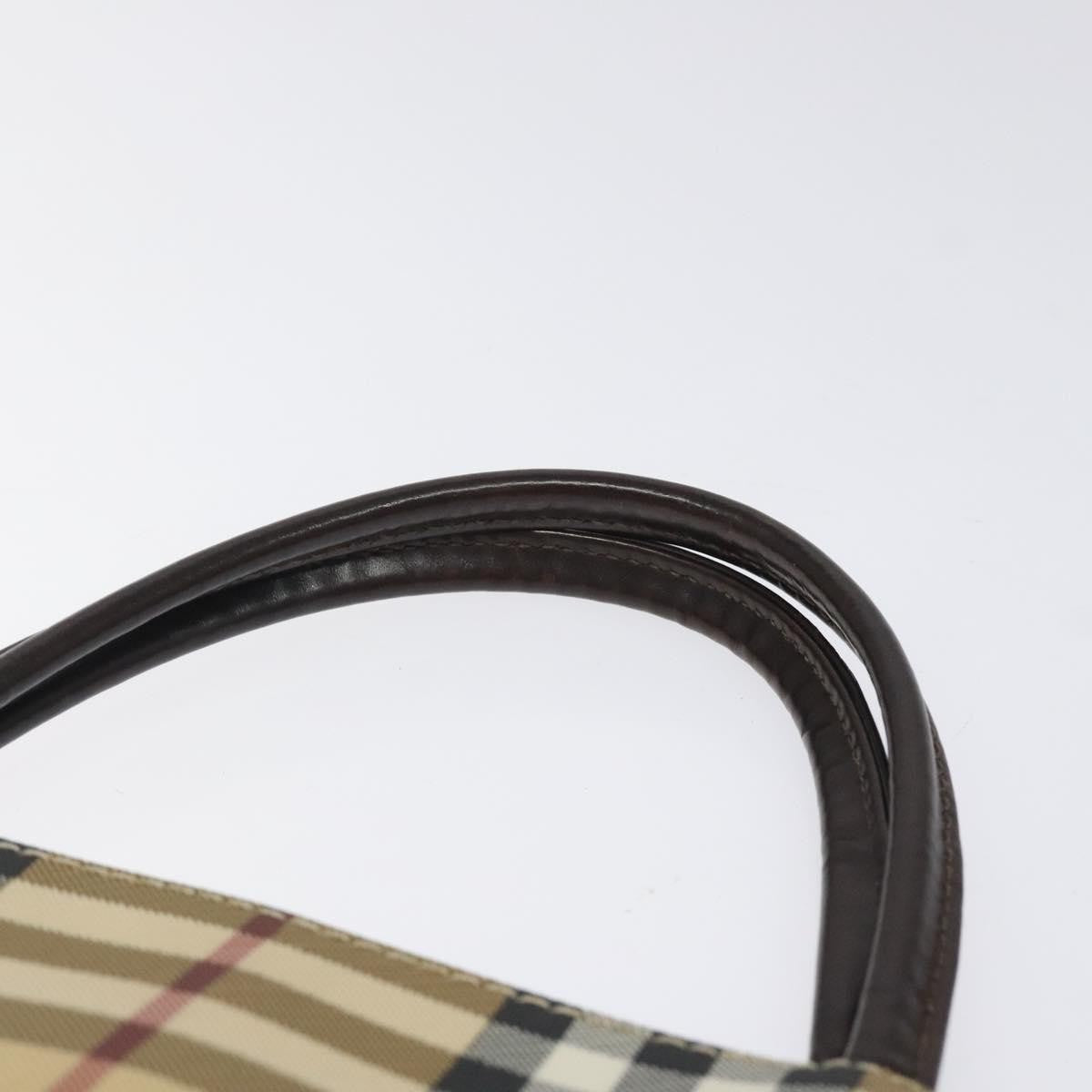 Burberry Nova Check Tote Canvas Check Pattern Beige Canvas Tote Bag