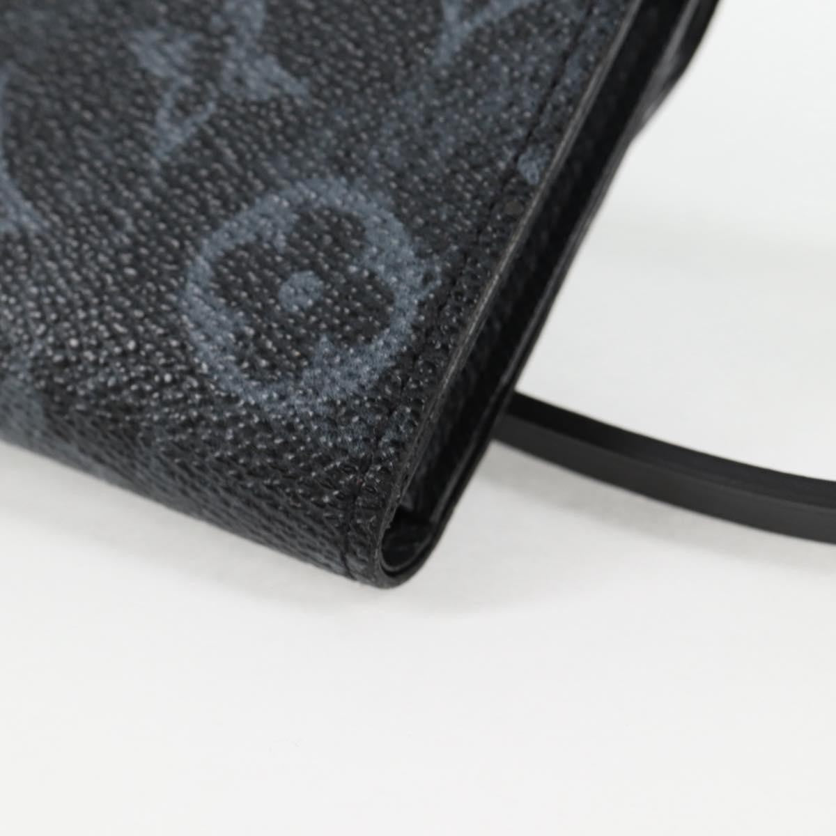 Louis Vuitton Cross Card Holder Limited Edition Monogram Pastel Noir Black Canvas Clutche & Pouche Bag