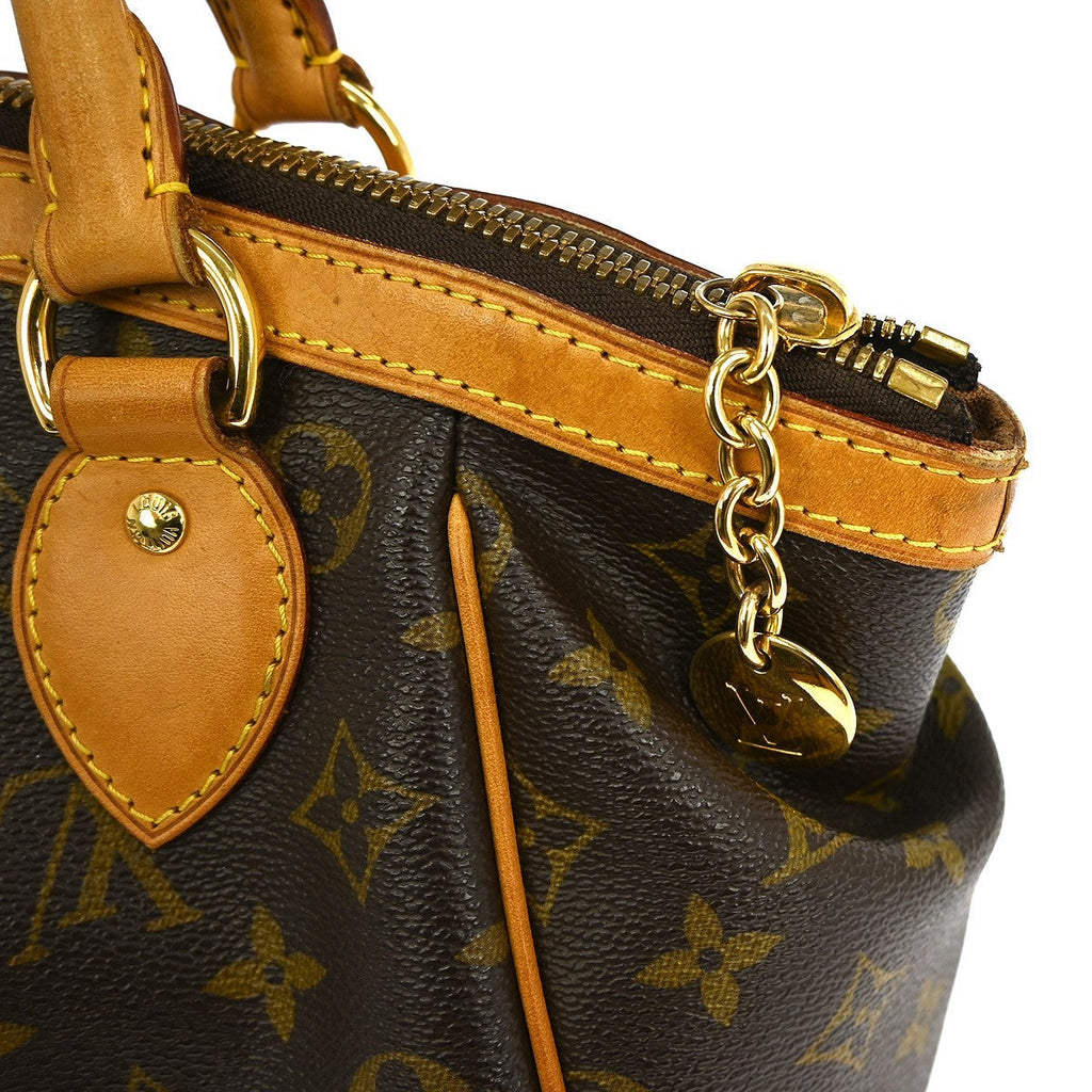 Louis Vuitton Tivoli Handbag Monogram Canvas Brown Canvas Shoulder Bag