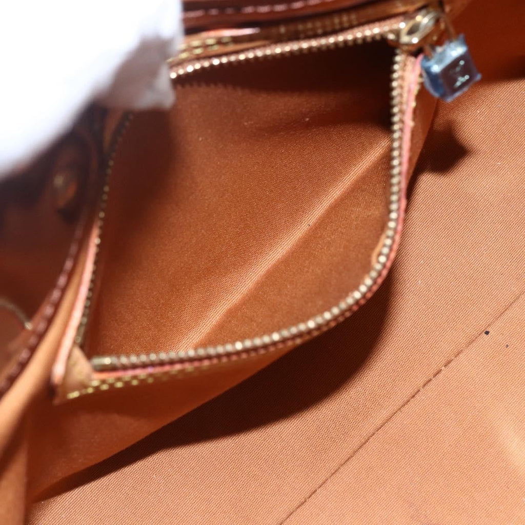 Louis Vuitton Reade Handbag Monogram Vernis Brown Patent_Leather Handbag