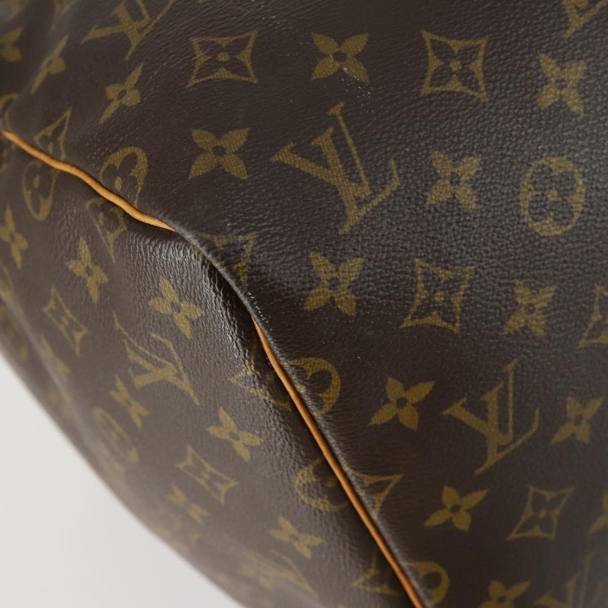 Louis Vuitton Keepall Bag Monogram Canvas Brown Canvas Travel Bag