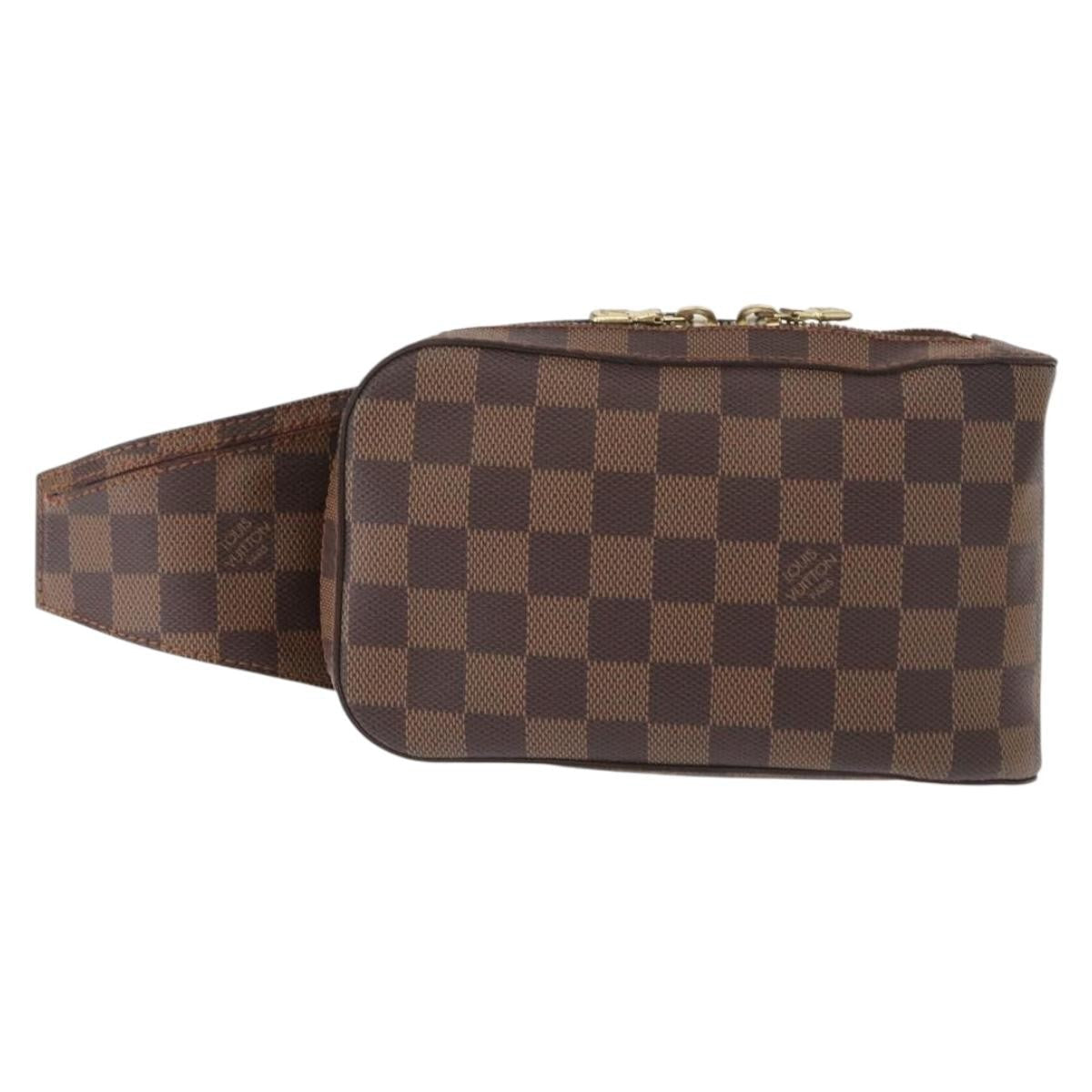 Louis Vuitton Geronimos Waist Bag Damier Brown Canvas Clutche & Pouche Bag