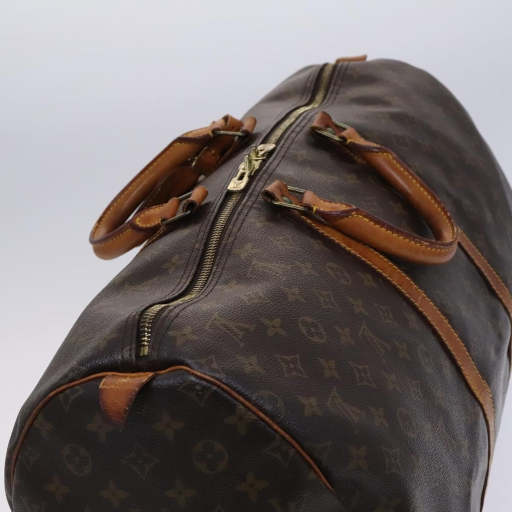 Louis Vuitton Keepall Bag Monogram Canvas Brown Canvas Travel Bag