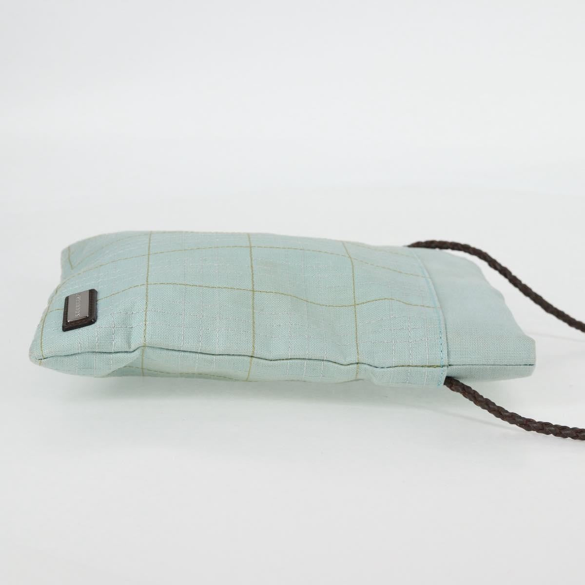 Burberry Vintage Shoulder Bag Canvas Blue Canvas Shoulder Bag
