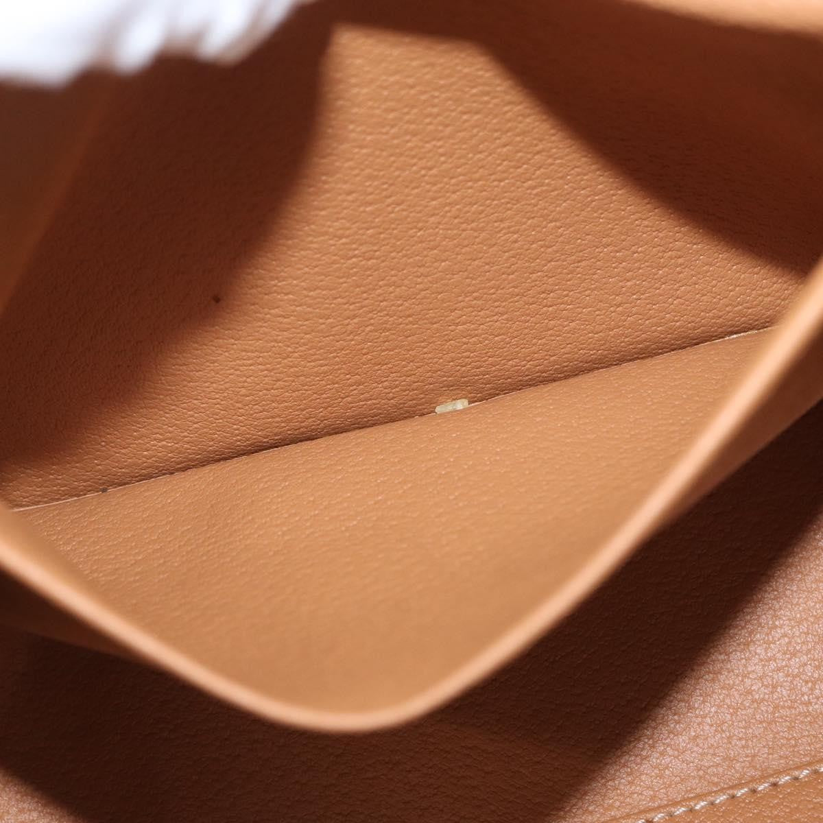 Celine Macadam Pochette Canvas And Leather Brown Canvas Clutche & Pouche Bag
