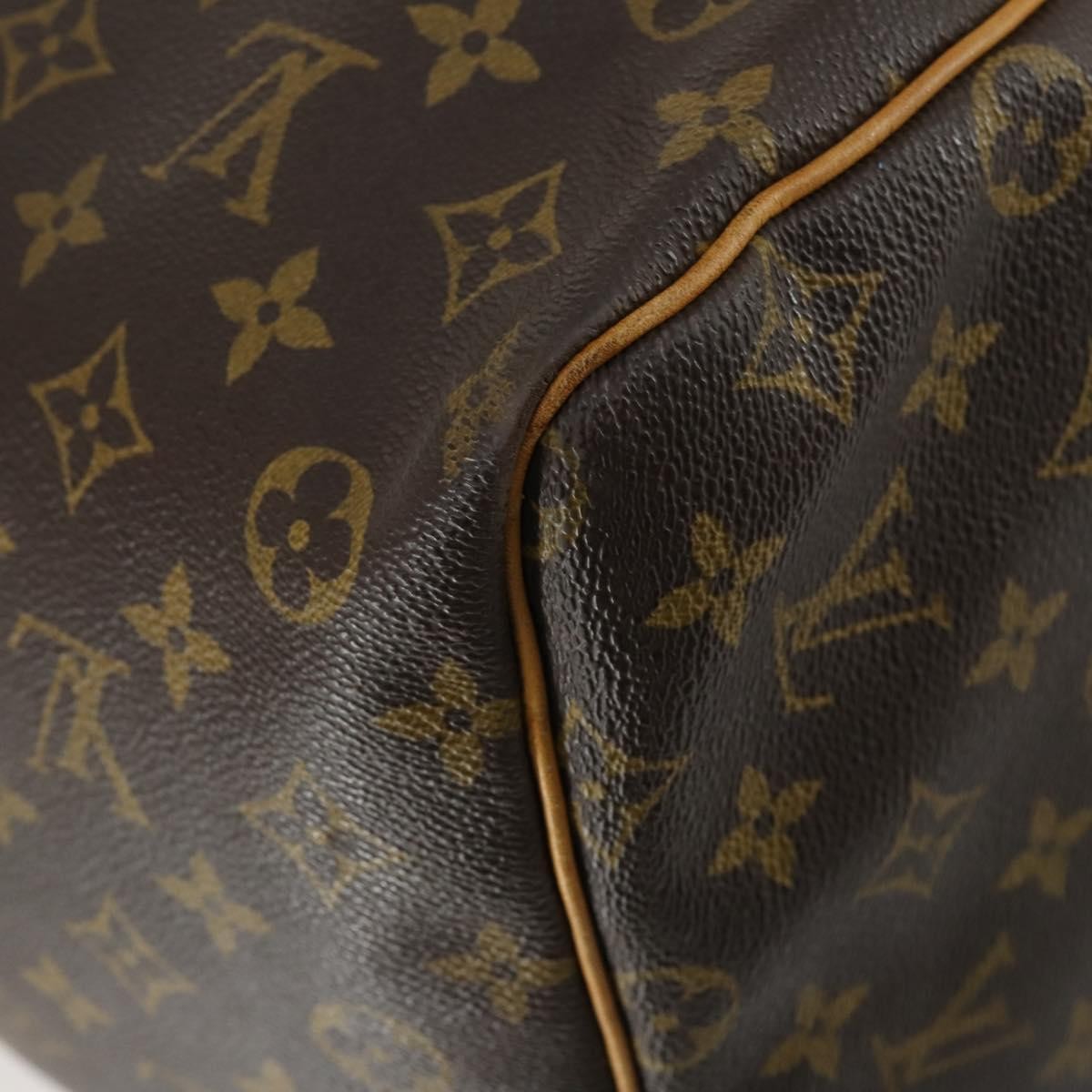 Louis Vuitton Keepall Bag Monogram Canvas Brown Canvas Travel Bag