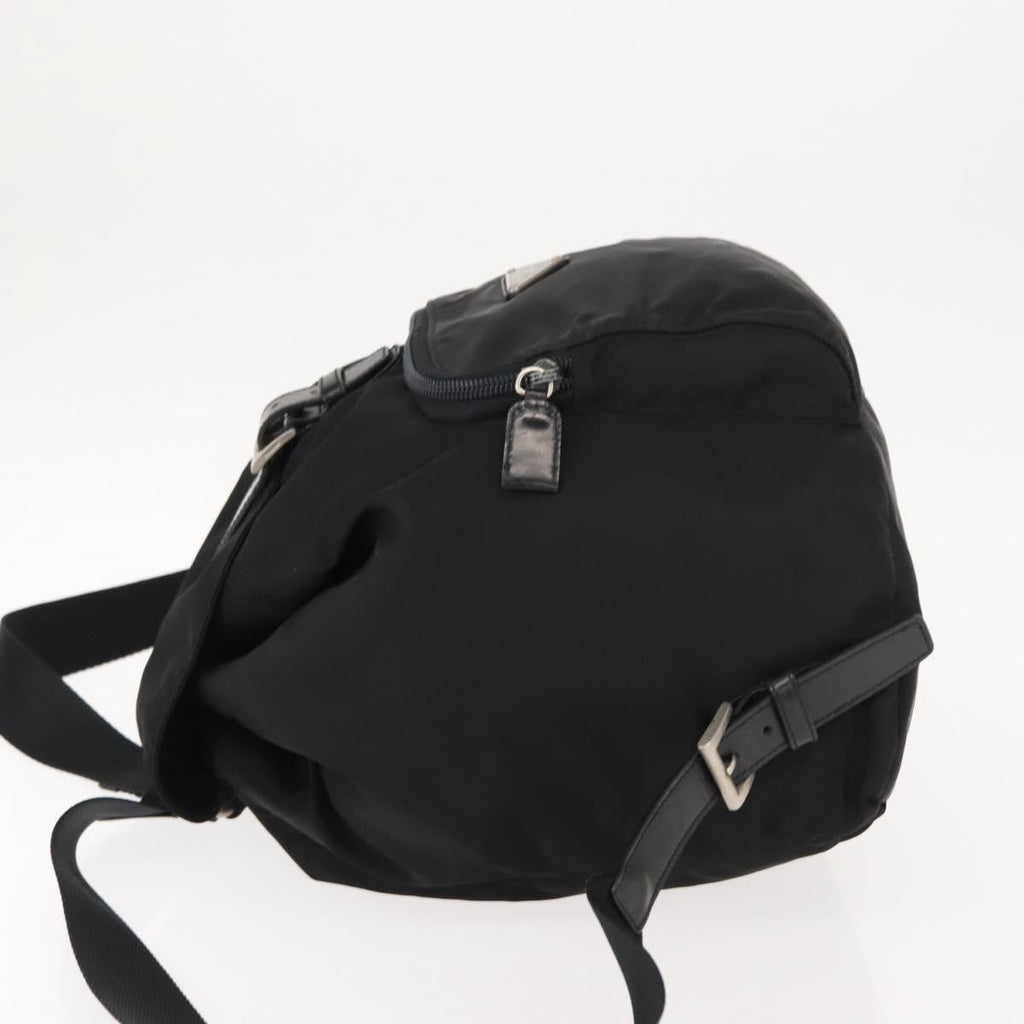 Prada Front Pocket Backpack Tessuto Black Nylon Backpack Bag