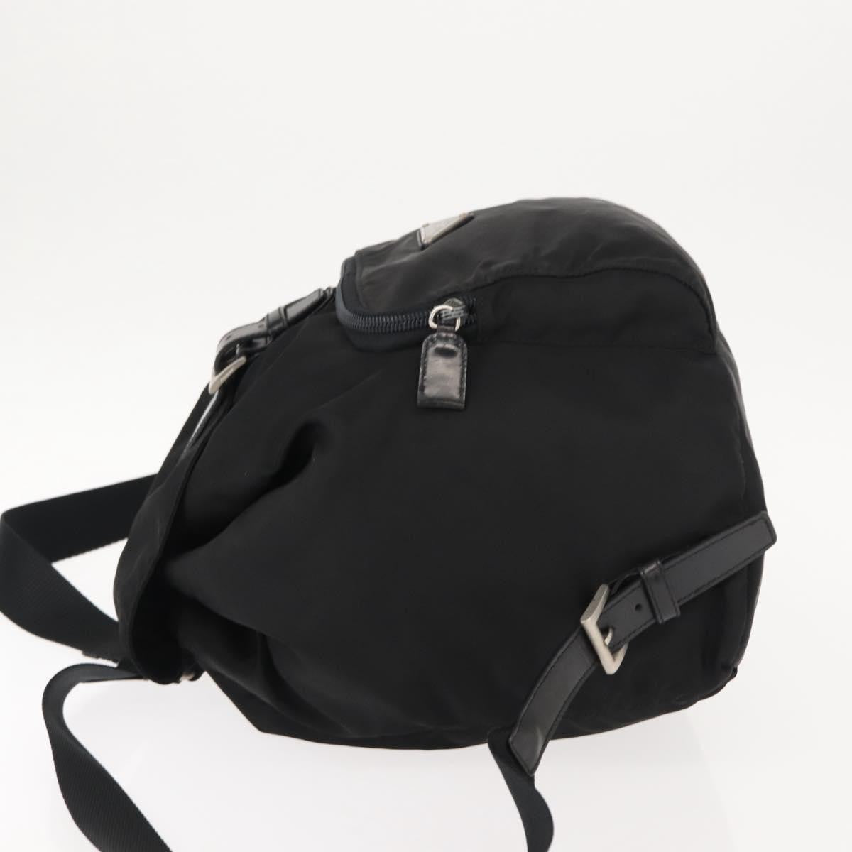 Prada Front Pocket Backpack Tessuto Black Nylon Backpack Bag