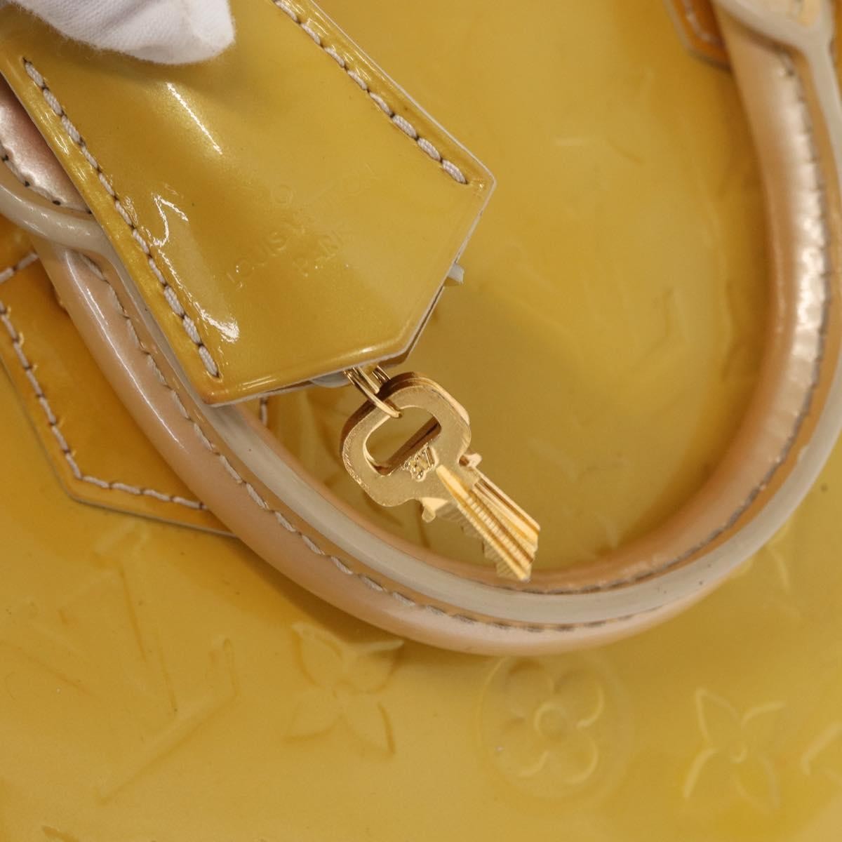 Louis Vuitton Alma Handbag Patent Leather Yellow Patent_Leather Handbag
