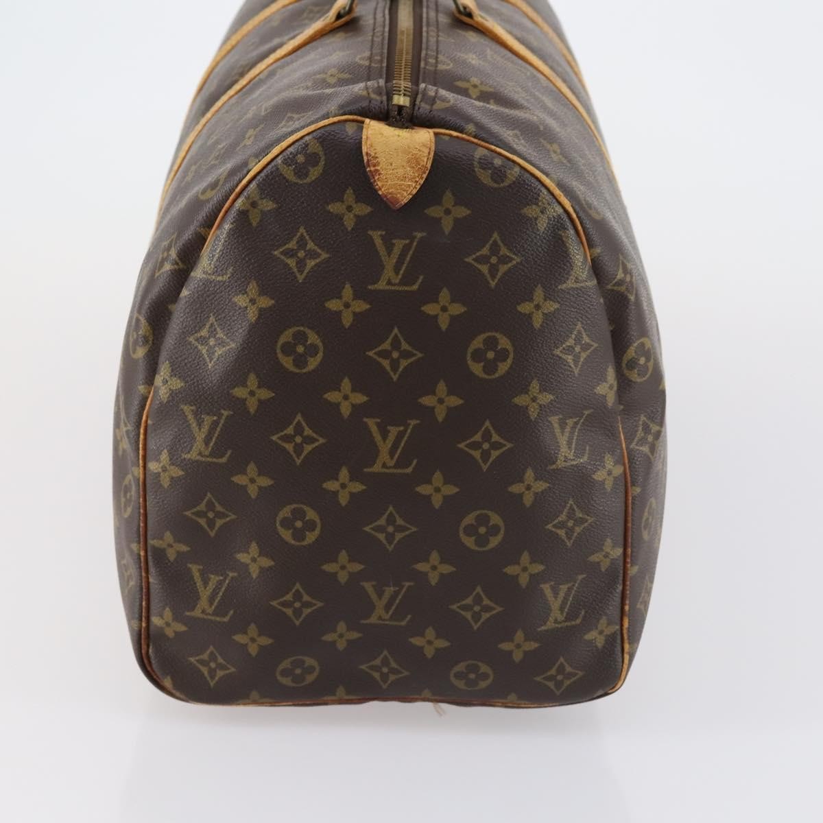 Louis Vuitton Keepall Bag Monogram Canvas Brown Canvas Travel Bag