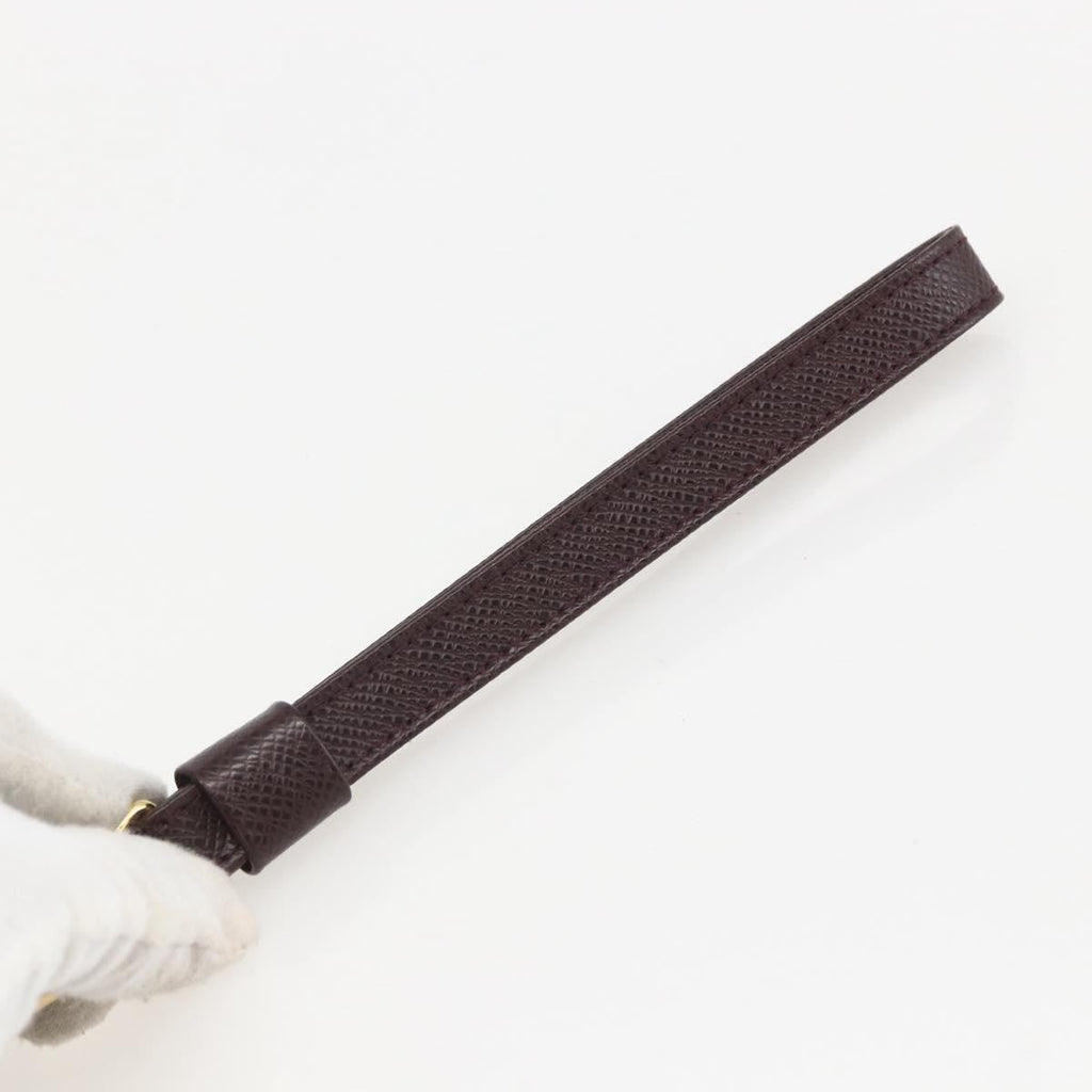 Louis Vuitton Pochette Baikal Clutch Taiga Leather Brown Leather Clutche & Pouche Bag