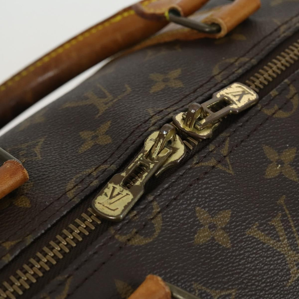 Louis Vuitton Keepall Bandouliere Bag Monogram Canvas Brown Canvas Travel Bag