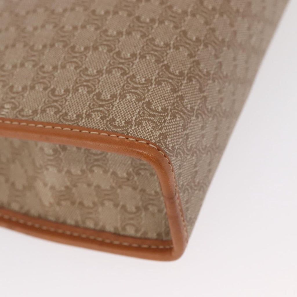 Celine Macadam Pochette Canvas And Leather Beige Canvas Clutche & Pouche Bag