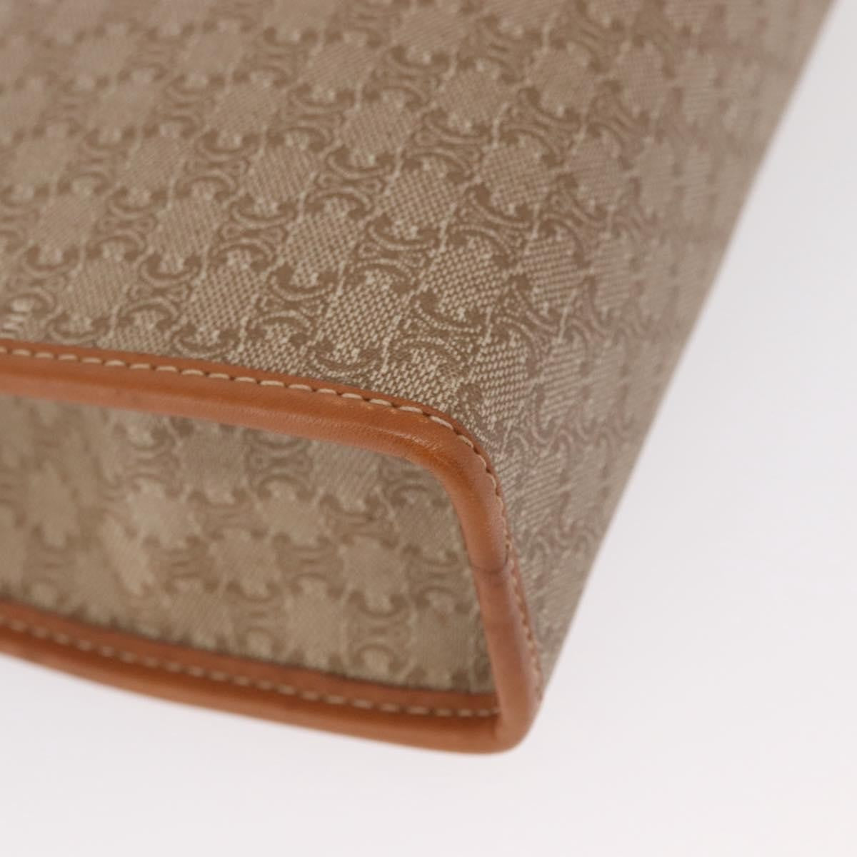 Celine Macadam Pochette Canvas And Leather Beige Canvas Clutche & Pouche Bag