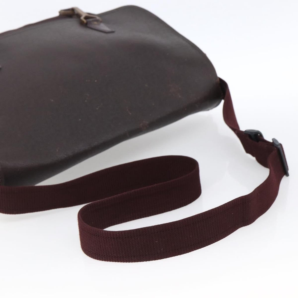 Louis Vuitton Dersou Bag Taiga Leather And Canvas Brown Leather Shoulder Bag