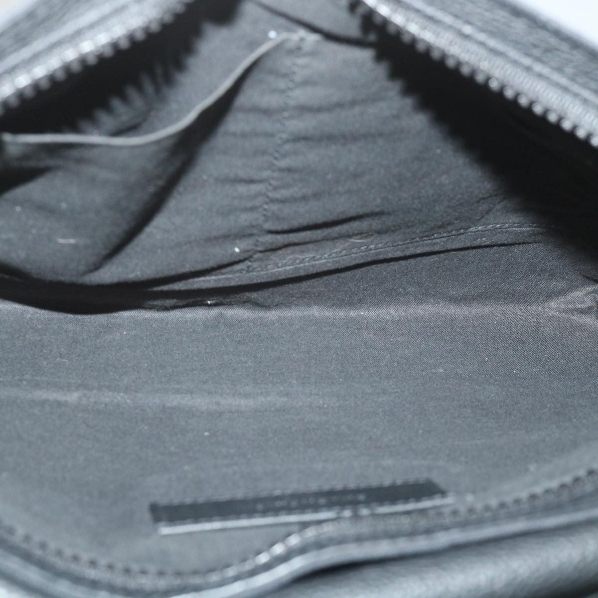 Balenciaga Vintage Pouch Leather Black Canvas Clutche & Pouche