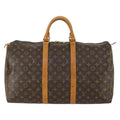 Louis Vuitton Keepall Bag Monogram Canvas Brown Canvas Travel Bag