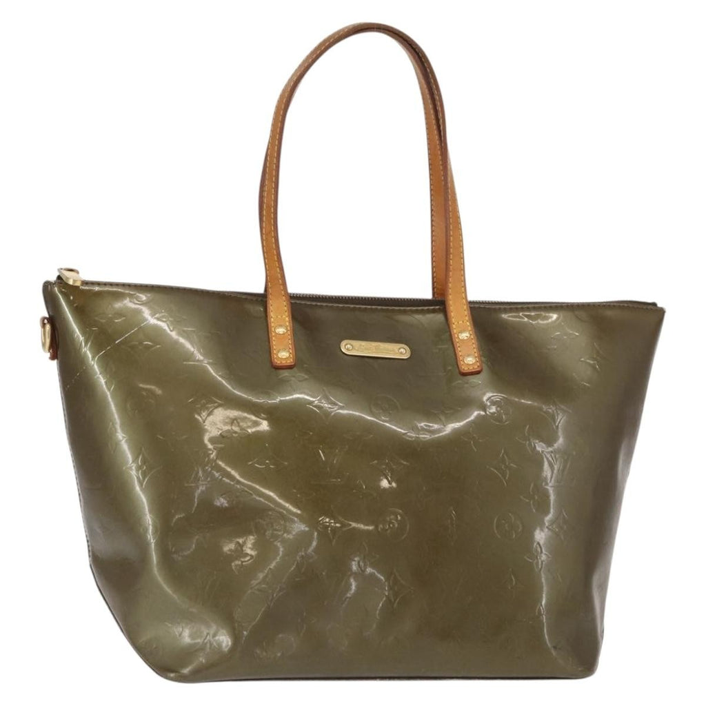 Louis Vuitton Bellevue Handbag Monogram Vernis Brown Patent_Leather Tote Bag