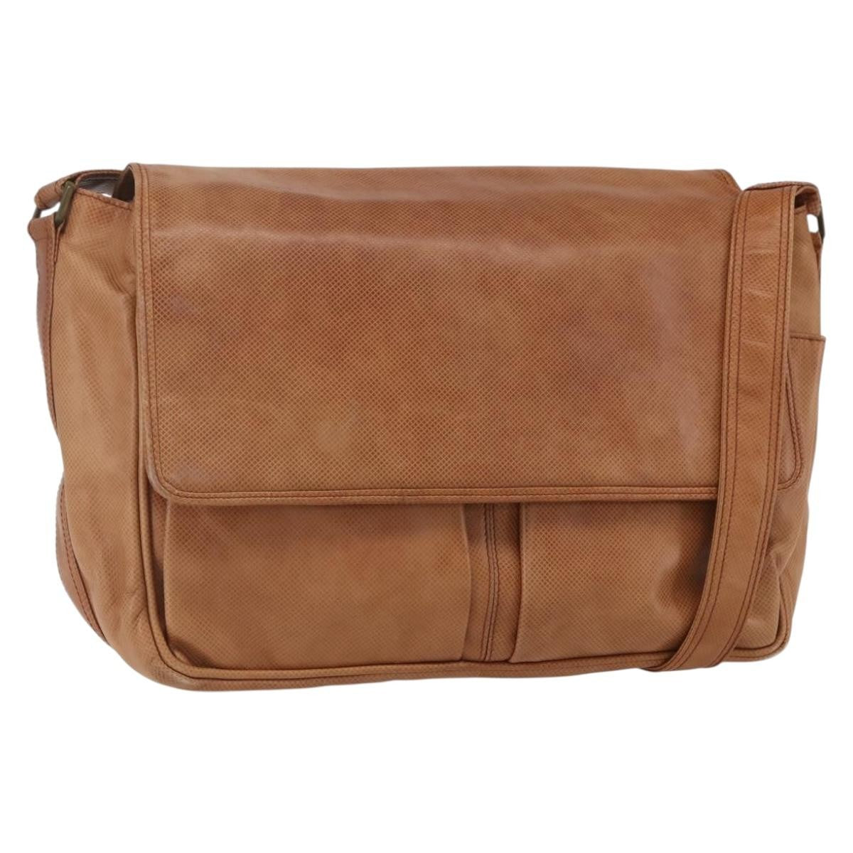 Bottega Veneta Vintage Shoulder Bag Leather Brown Leather Shoulder Bag Bag