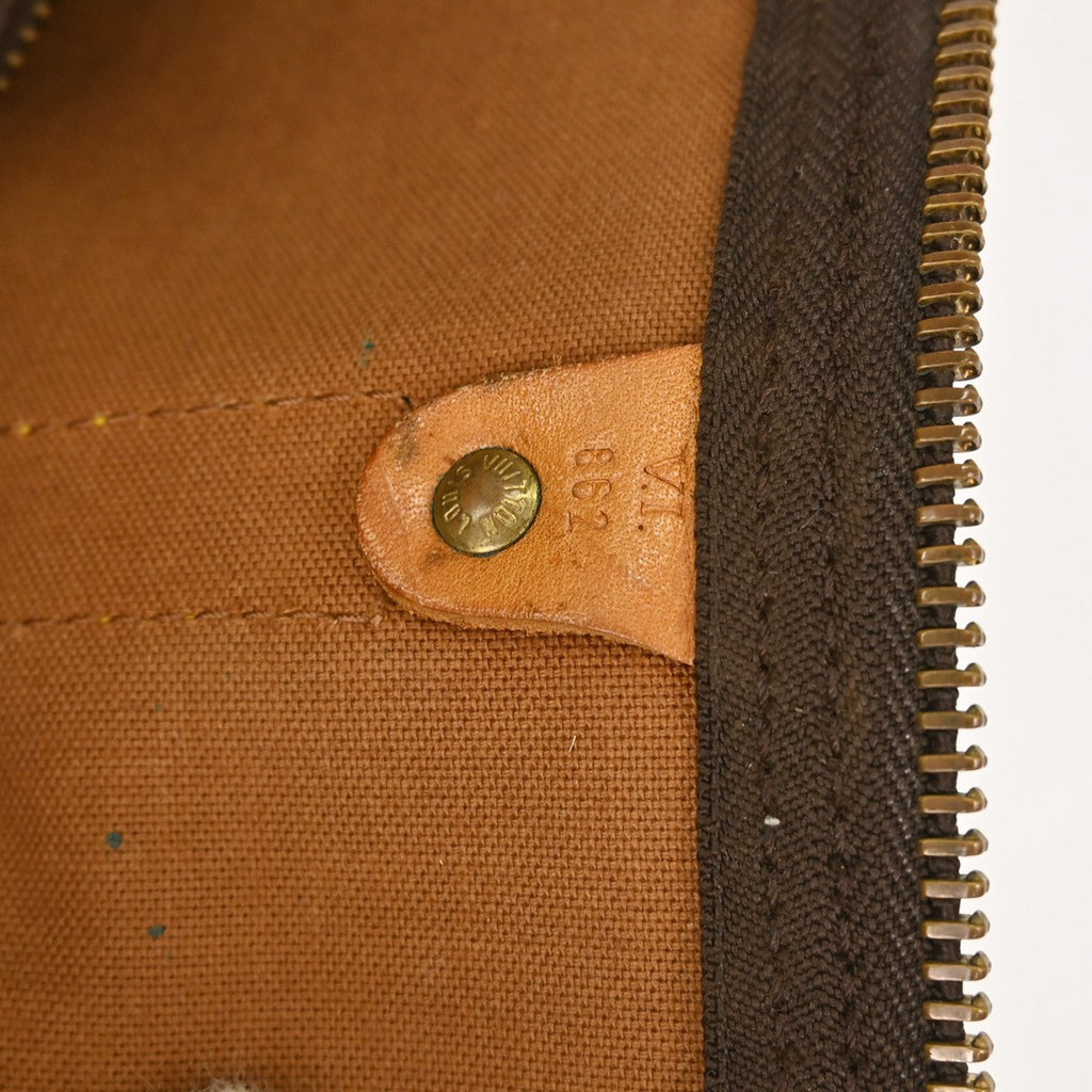 Louis Vuitton Keepall Bag Monogram Canvas Brown Canvas Travel Bag