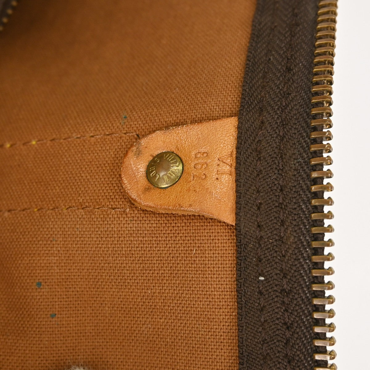 Louis Vuitton Keepall Bag Monogram Canvas Brown Canvas Travel Bag