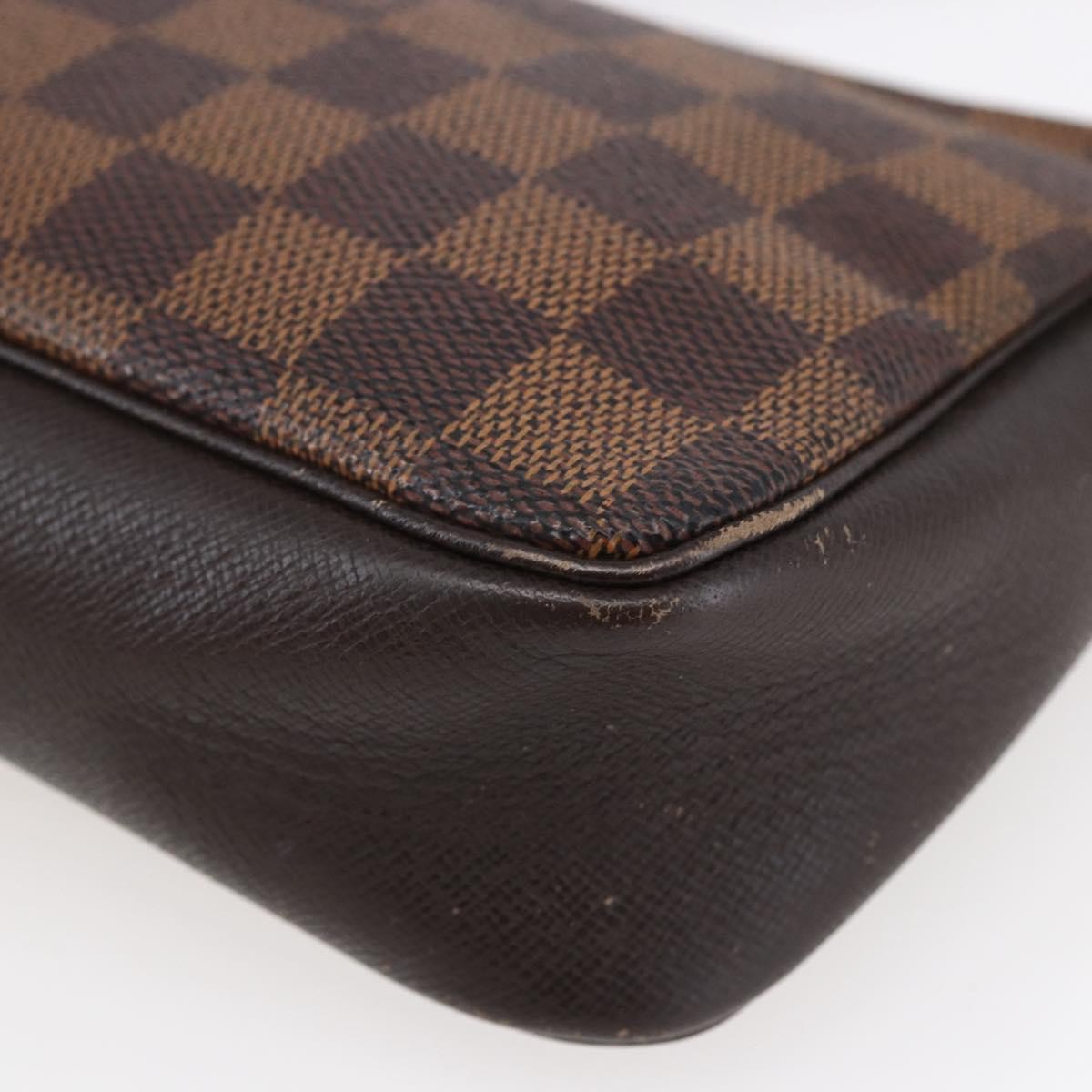 Louis Vuitton Trousse Make Up Bag Damier Canvas Brown Canvas Clutche & Pouche Bag