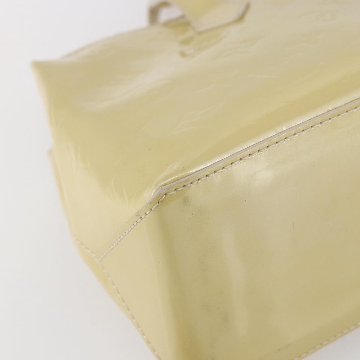 Louis Vuitton Wilshire Handbag Monogram Vernis Beige Patent_Leather Handbag