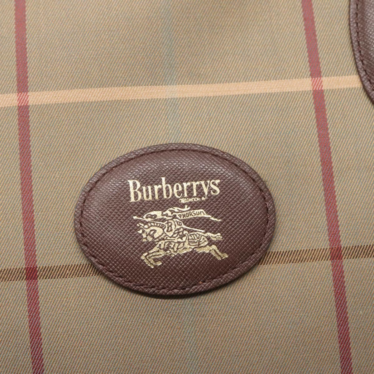 Burberry Nova Check Tote Canvas And Leather Beige Canvas Tote Bag