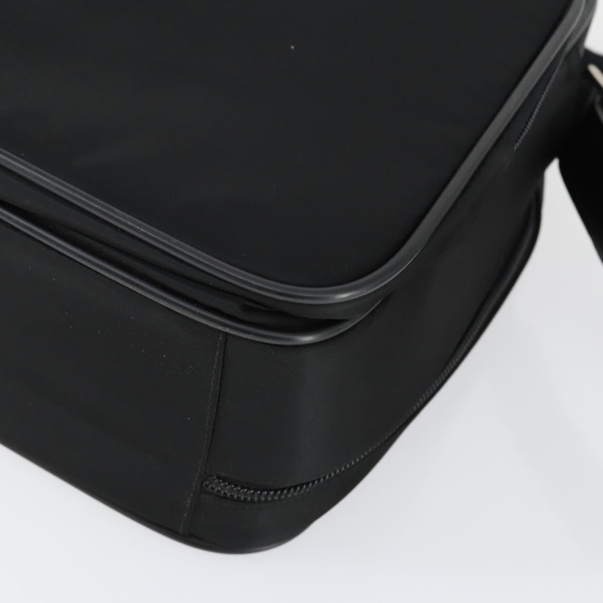 Prada Convertible Front Pocket Briefcase Tessuto With Saffiano Leather Black Nylon Briefcase Bag
