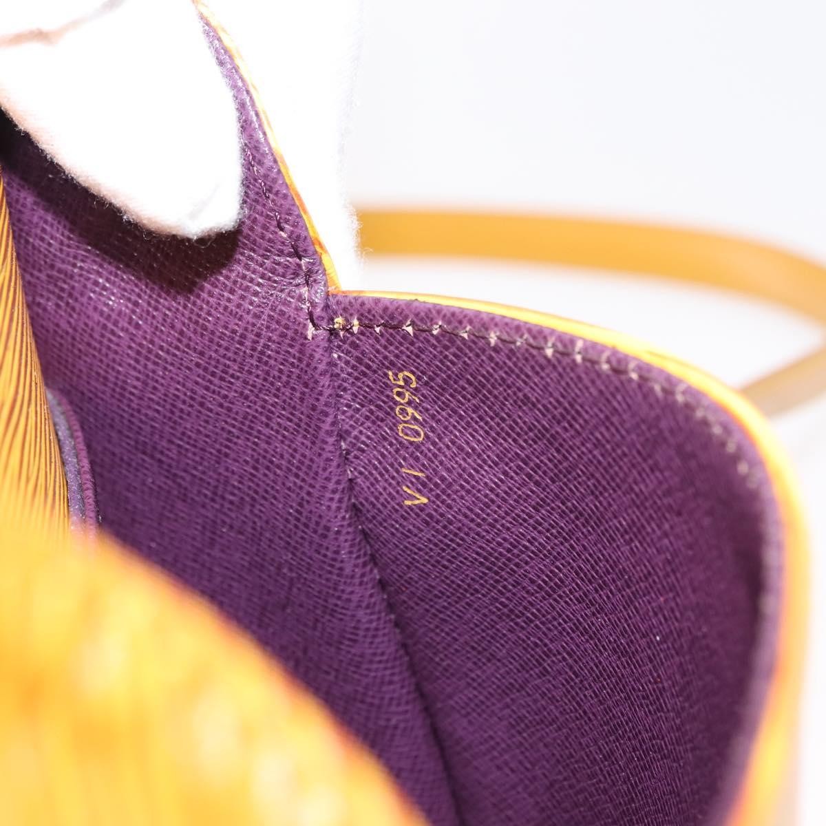 Louis Vuitton Saint Cloud Handbag Epi Leather Yellow Leather Shoulder Bag
