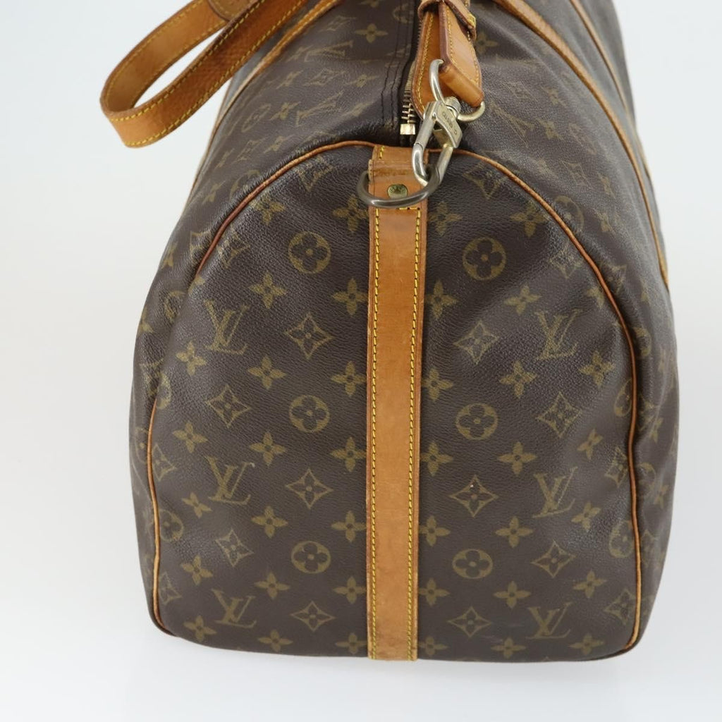 Louis Vuitton Keepall Bandouliere Bag Monogram Canvas Brown Canvas Travel Bag